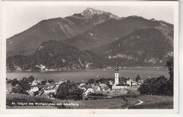 C2196) ST. GILGEN Am Wolfgangsee Mit Schafberg - Kirche Weg Häuser 1955 - St. Gilgen