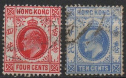 HONG KONG 1904-9 O FIL. CA MULTIPLE - Oblitérés