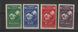 Tunisie 1947 Oeuvres De L'enfance 320-323, 4 Val ** MNH - Unused Stamps