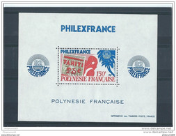 POLYNESIE 1982 - YT BF N° 6 NEUF SANS CHARNIERE ** (MNH) GOMME D'ORIGINE LUXE - Blocks & Sheetlets
