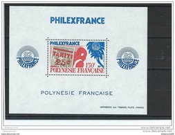 POLYNESIE 1982 - YT BF N° 6 NEUF SANS CHARNIERE ** (MNH) GOMME D'ORIGINE LUXE - Blocks & Sheetlets