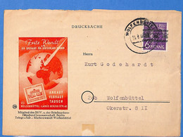 Allemagne Zone Bizone 1946 Carte Postale De Wolfenbuttel (G12290) - Cartas & Documentos