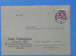 Allemagne Zone Bizone 1946 Lettre De Wuppertal (G12302) - Altri & Non Classificati