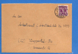 Allemagne Zone Bizone 1946 Lettre De Wuppertal (G12303) - Altri & Non Classificati