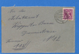 Allemagne Zone Bizone 1946 Lettre De Wuppertal (G12304) - Andere & Zonder Classificatie