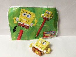 Kinder :  MPG S-208  SpongeBob Schwammkopf 2005 - SpongeBob Stiftaufsazt  + BPZ - Monoblocchi