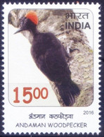 Andaman Woodpecker, Birds, India 2016 MNH - Koekoeken En Toerako's