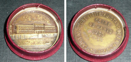 Ancienne Médaille En Bronze Souvenir Du Stand De La Monnaie Foire De Paris 1959 étui - Autres & Non Classés