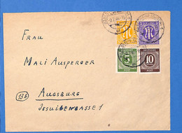 Allemagne Zone Bizone 1946 Lettre De Karlsruhe (G12334) - Autres & Non Classés