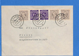 Allemagne Zone Bizone 1946 Lettre De Fussen (G12335) - Altri & Non Classificati