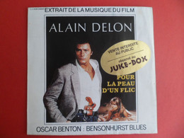 Pochette Disque Juke-box : Alain DELON - Extrait Film Pour La Peau D'un Flic 1973 - Oscar Benton - Bensonhurst Blues - Accesorios & Cubiertas