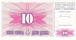 BOSNIA HERZEGOVINA 10 DINARA P 41 1994 UNC SC NUEVO - Bosnia Erzegovina