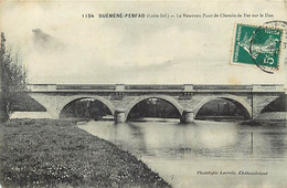 - Loire Atlantique -ref-C327- Guéméné Penfao - Nouveau Pont De Chemin De Fer Sur Le Don - Ligne De Chemin De Fer - - Guémené-Penfao