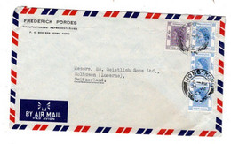 1957. High Franking , Airmail To Switzerland, Very Good Condition - Lettres & Documents