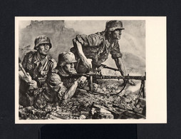 S3190-GERMAN EMPIRE-Third Reich.MILITARY Nazi POSTCARD GERMAN Soldiers.WWII.DEUTSCHES REICH.Postkarte.carte Postale HOFF - 1939-45