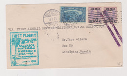 CANAL ZONE 1930 First Flight  Airmail Cover - Canal Zone