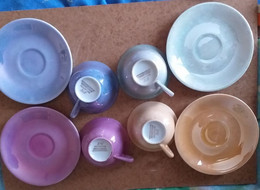 4 Tasses Et Sous Tasses, Porcelaine Fine Exclusivités BERRY LIMOGES - Limoges (FRA)