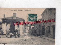 87- ST SAINT PRIEST TAURION - LE BOURG ET L' EGLISE - RARE  EDITEUR VVE CHARLES - Saint Priest Taurion