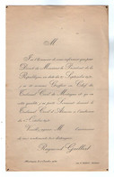 VP21.372 - 1930 / Faire - Part / Nomination De Mr Raymond GUILBERT Greffier En Chef Du Tribunal Civil De MORTAGNE - Other & Unclassified