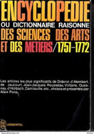 Encyclopédie Ou Dictionnaire Raisonné Des Sciences, Des Arts Et Des Métiers - Encyclopédies