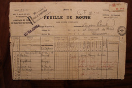 1951 Feuille De Route PTT Majunga Madagascar France Cover - Cartas & Documentos