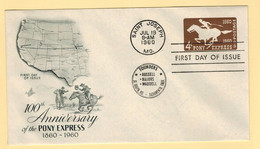 U543 Saint Joseph MO 1960 / FDI / Pony Express - 1941-60