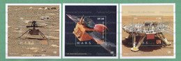 UNITED NATIONS / UNO / UN 2022 - PLANET MARS 2020 3v S/S MNH - USA NASA Mars Mission, UAE Mars Hope Probe, CHINA Tianwen - Noord-Amerika