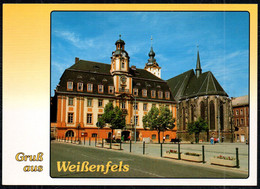 G0885 - TOP Weissenfels Rathaus Kirche - Bild Und Heimat Reichenbach Qualitätskarte - Weissenfels