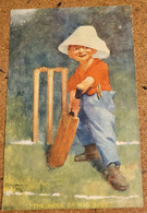 6 EARLY C20, KINSELLA SIGNED, YOUNG BOY, CRICKETING CARDS. ALL IN GREAT SHAPE. - Cricket