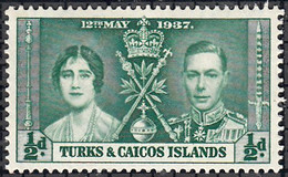 TURKS AND CAICOS ISL.  SCOTT 75  MNH   YEAR  1937 - Turks & Caicos (I. Turques Et Caïques)