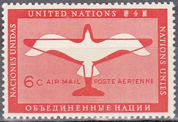 UNITED NATIONS NEW YORK.  SCOTT C1  MNH   YEAR  1951 - Posta Aerea