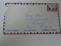 D192610   Canada Airmail Cover  1970 Vancouver  B.C. -   Sent To Hungary - Covers & Documents