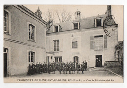 28 EURE ET LOIR - MONTIGNY LE GANNELON Cour De Récréation - Montigny-le-Gannelon