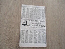 Calendrier Pub Publicité Cardon Duverger Sainte Olle Lez Cambrai Nord Chicorée à La Boulangère 1896 - Petit Format : ...-1900