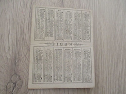 Calendrier Pub Publicité John Tavernier Paris Bonbons 1889 - Small : ...-1900