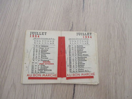 Calendrier Pub Publicité Agenda Au Bon Marché 1924 - Petit Format : 1921-40