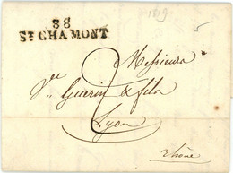 21 Septembre 1819 Marque 88 CHAMONT Vers Lyon - 1801-1848: Précurseurs XIX