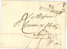 7 Fevrier 1829 Marque 88 ST CHAMONT Vers Lyon - 1801-1848: Voorlopers XIX