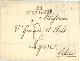 15 Fevrier 1827 Marque 88 ST ETIENNE Vers Lyon - 1701-1800: Precursores XVIII