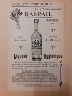 Encart Publicitaire Inséré Dans "La Revue" Pour La "Liqueur Hygiénique" Raspail- Pharmacie-Santé-Médecine - Matériel Médical & Dentaire