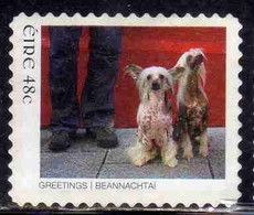 EIRE IRELAND IRLANDA 2006 YEAR OF THE DOG DOGS GREETING 48c USED USATO OBLITERE' - Gebraucht