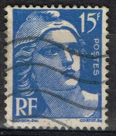 FR VAR 75 - FRANCE N° 886 Obl. Marianne De Gandon Variété Point Blanc Sous S De Postes - Usati