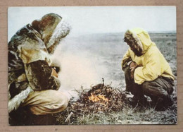 CPSM CANADA - MACKENZIE - Esquimaux Eskimos Halte En Terre Stérile - Picnic In The Barren Land TB PLAN - Andere & Zonder Classificatie