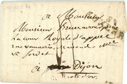 19 Fevrier 1815 Marque 83 AUXERRE Vers Dijon Rue Vannerie ,Cote D'Or - 1801-1848: Vorläufer XIX