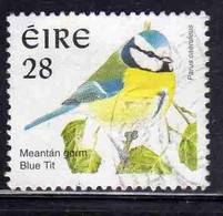 EIRE IRELAND IRLANDA 1997 BIRDS FAUNA BLUE TIT BIRD 28p USED USATO OBLITERE' - Used Stamps