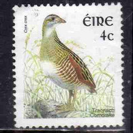 EIRE IRELAND IRLANDA 2002 BIRDS FAUNA CORNCRAKE BIRD 4c USED USATO OBLITERE' - Usati