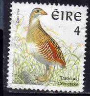 EIRE IRELAND IRLANDA 2002 BIRDS FAUNA CORNCRAKE BIRD 4c USED USATO OBLITERE' - Usati