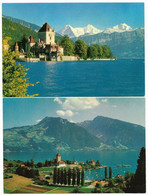 SUISSE - 2 Cartes Schloss Oberhofen Am Thunersee - Oberhofen Am Thunersee