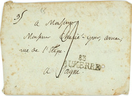 Marque 83 AUXERRE Vers Joigny - 1801-1848: Précurseurs XIX