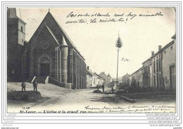 SAINT - LEGER ..-- Eglise Et Grand ' Rue . 1906 Vers LOUVAIN ( Jean STREITZ  C/O  Mr UYTSPRUYLS , Libraire ) . Vverso . - Saint-Léger